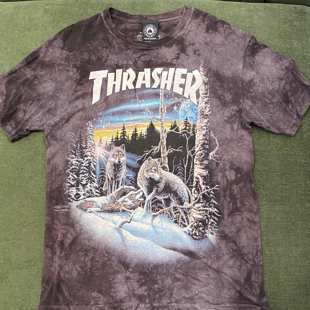 Thrasher x The Mountain Tie-Dye Wolf T-Shirt